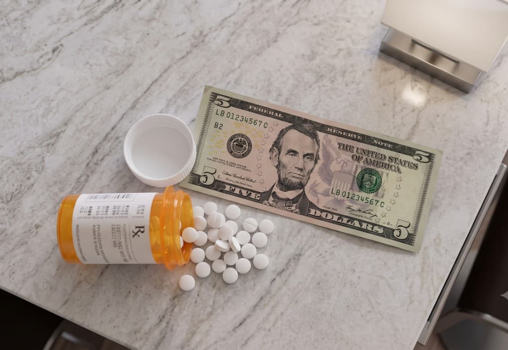 Prescription bottle representing commercially available medications at Clear Choice Pharmacy