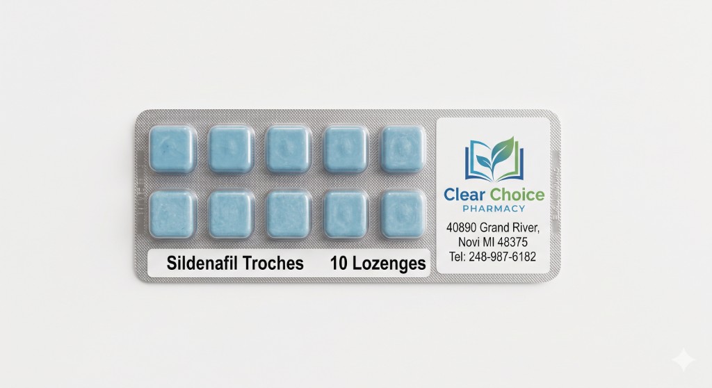 OptiMedsRx Sildenafil troches blister pack