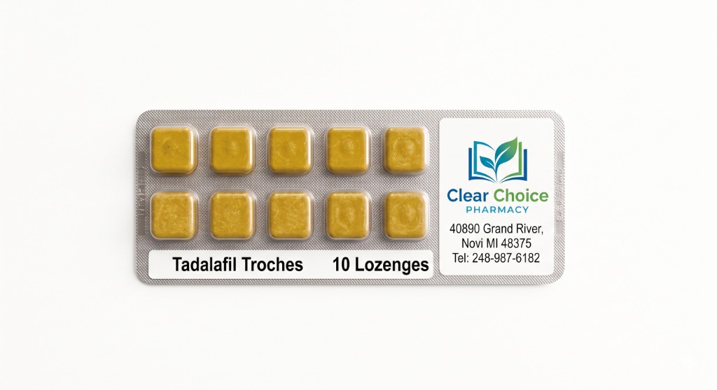 OptiMedsRx Tadalafil troches blister pack