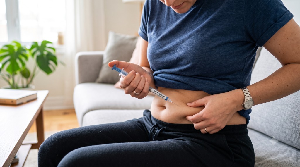At-home GLP-1 injection for provider-guided weight management